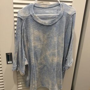 Cherish Sky Blue and White Knit Top